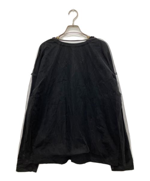 CITYSHOP（シティショップ）CITYSHOP (シティショップ) チュール ロングTシャツ ブラック サイズ:Freeの古着・服飾アイテム