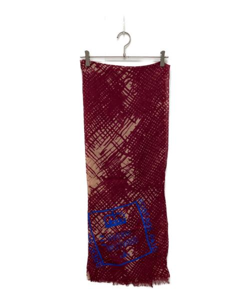 Vivienne Westwood（ヴィヴィアンウエストウッド）Vivienne Westwood (ヴィヴィアンウエストウッド) 大判ストール レッドの古着・服飾アイテム