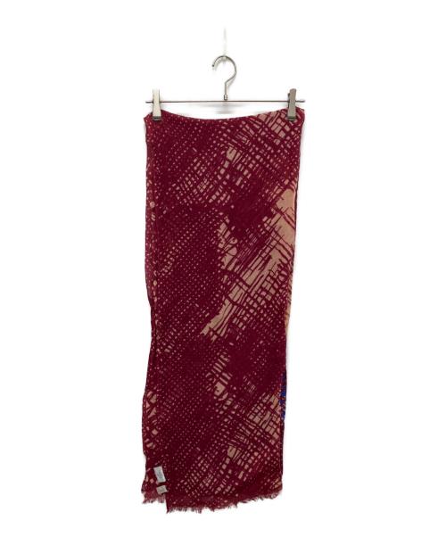 Vivienne Westwood（ヴィヴィアンウエストウッド）Vivienne Westwood (ヴィヴィアンウエストウッド) 大判ストール レッドの古着・服飾アイテム