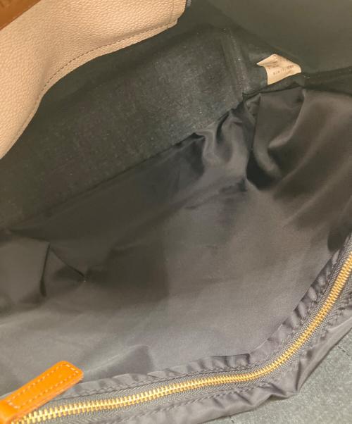 Breath TOPKAPI（ブレストプカピ）Breath TOPKAPI (ブレストプカピ) ネオレザー 2wayトートバッグ M ベージュの古着・服飾アイテム