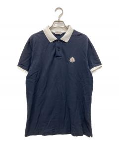 中古・古着通販】MONCLER (モンクレール) ポロシャツ ネイビー サイズ