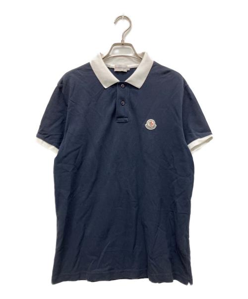 MONCLER（モンクレール）MONCLER (モンクレール) MAGLIA POLO MANICA CORTA ネイビー サイズ:Lの古着・服飾アイテム