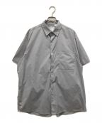 PAPERSKYペーパースカイ）の古着「HIKE&BIKE CAVE BIG HALF SHIRT」｜グレー