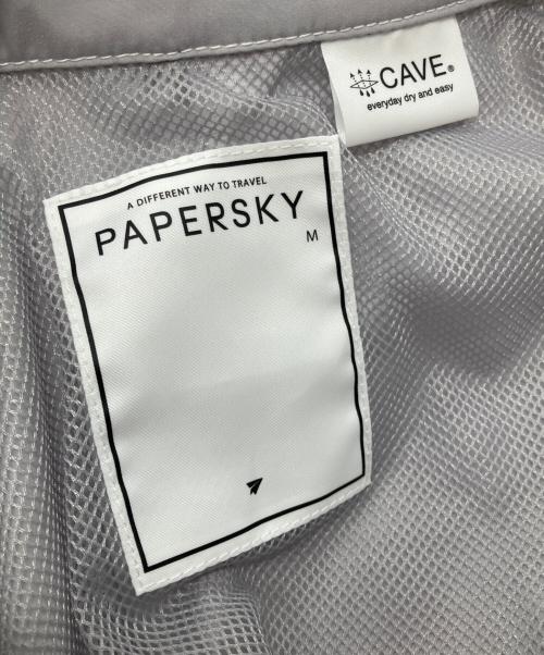 PAPERSKY（ペーパースカイ）PAPERSKY (ペーパースカイ) HIKE&BIKE CAVE BIG HALF SHIRT グレー サイズ:Mの古着・服飾アイテム