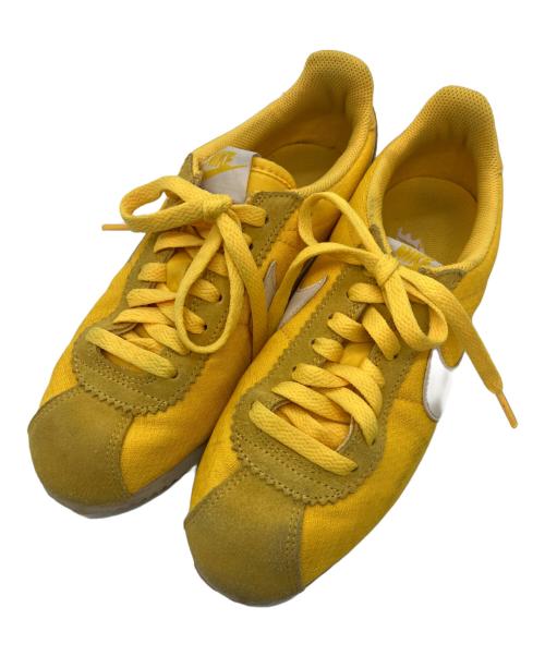 NIKE（ナイキ）NIKE (ナイキ) ウィメンズ クラシック コルテッツ ナイロン イエロー サイズ:23.5cmの古着・服飾アイテム