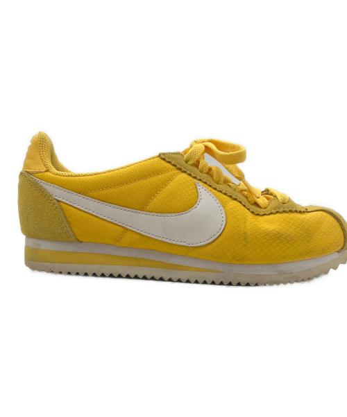 NIKE（ナイキ）NIKE (ナイキ) ウィメンズ クラシック コルテッツ ナイロン イエロー サイズ:23.5cmの古着・服飾アイテム