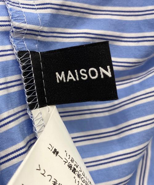 MAISON SPECIAL（メゾンスペシャル）MAISON SPECIAL (メゾンスペシャル) Edge Trim Ruffle Shirt ブルー サイズ:Freeの古着・服飾アイテム