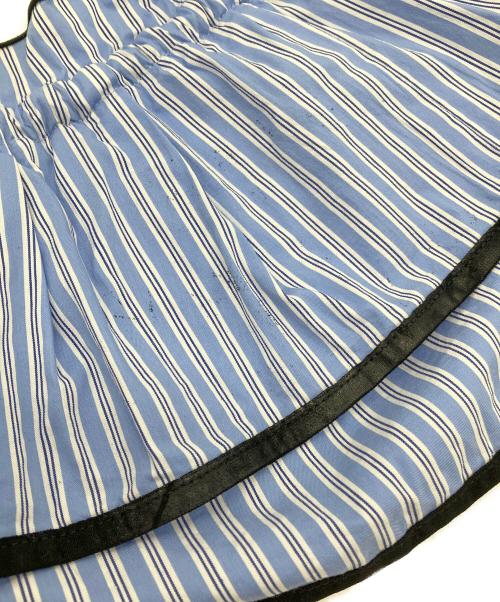 MAISON SPECIAL（メゾンスペシャル）MAISON SPECIAL (メゾンスペシャル) Edge Trim Ruffle Shirt ブルー サイズ:Freeの古着・服飾アイテム