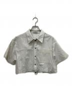 MAISON SPECIALメゾンスペシャル）の古着「See-through Layered Tulle Shirt」｜ホワイト