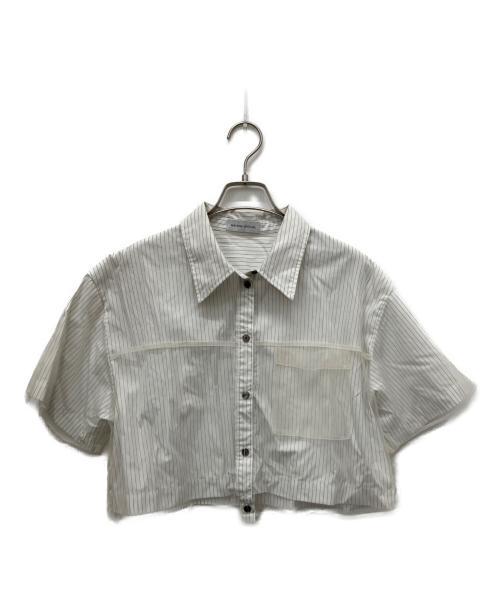 MAISON SPECIAL（メゾンスペシャル）MAISON SPECIAL (メゾンスペシャル) See-through Layered Tulle Shirt ホワイト サイズ:Freeの古着・服飾アイテム