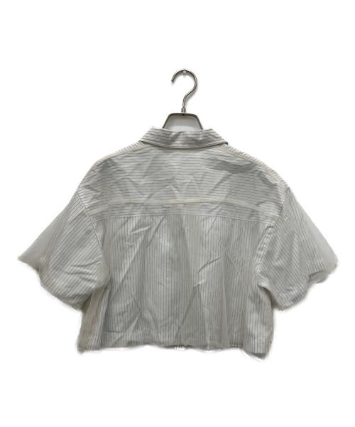 MAISON SPECIAL（メゾンスペシャル）MAISON SPECIAL (メゾンスペシャル) See-through Layered Tulle Shirt ホワイト サイズ:Freeの古着・服飾アイテム