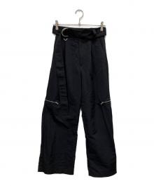 MAISON SPECIAL（メゾンスペシャル）の古着「Belted Yoke Wide Pants」｜ブラック