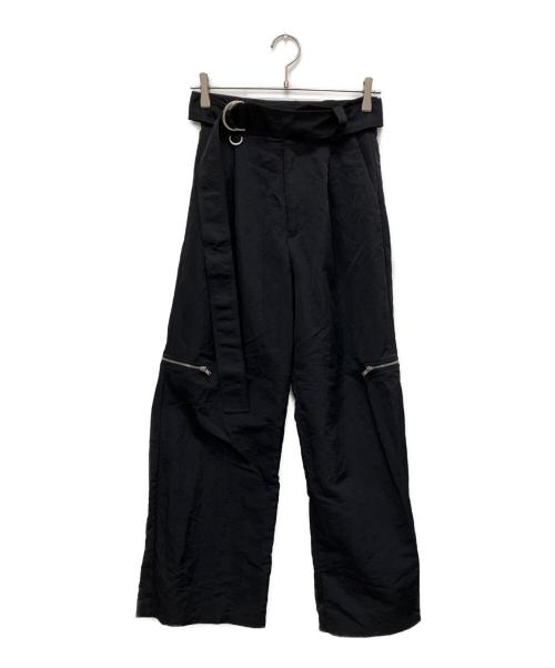 MAISON SPECIAL（メゾンスペシャル）MAISON SPECIAL (メゾンスペシャル) Belted Yoke Wide Pants ブラック サイズ:36の古着・服飾アイテム