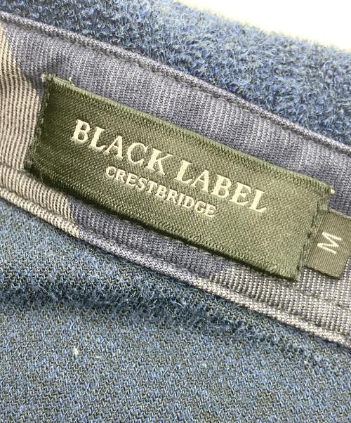 BLACK LABEL CRESTBRIDGE（ブラックレーベル クレストブリッジ）BLACK LABEL CRESTBRIDGE (ブラックレーベル クレストブリッジ) パイル地ポロシャツ ネイビー サイズ:Mの古着・服飾アイテム