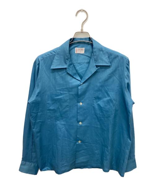 TOWN CRAFT（タウンクラフト）TOWN CRAFT (タウンクラフト) 開襟シャツ ブルー サイズ:M-15-15 1/2の古着・服飾アイテム