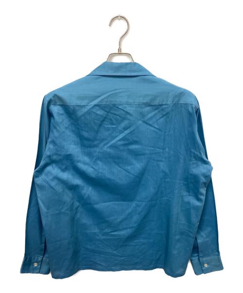 TOWN CRAFT（タウンクラフト）TOWN CRAFT (タウンクラフト) 開襟シャツ ブルー サイズ:M-15-15 1/2の古着・服飾アイテム