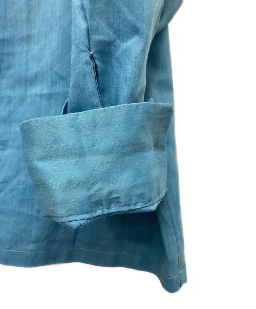 TOWN CRAFT（タウンクラフト）TOWN CRAFT (タウンクラフト) 開襟シャツ ブルー サイズ:M-15-15 1/2の古着・服飾アイテム