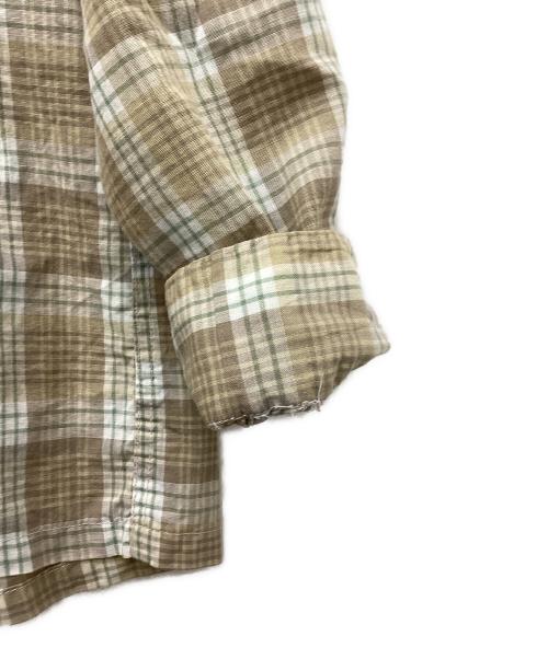 TOWN CRAFT（タウンクラフト）TOWN CRAFT (タウンクラフト) チェックシャツ ベージュ サイズ:M 15-15 1/2の古着・服飾アイテム