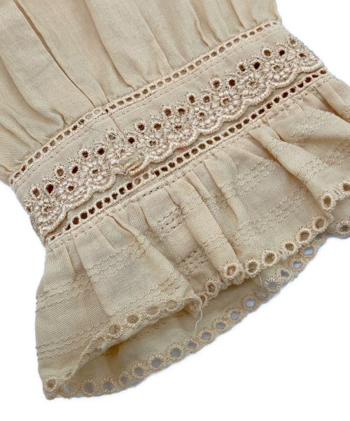 tricot COMME des GARCONS（トリココムデギャルソン）tricot COMME des GARCONS (トリココムデギャルソン) カットワークフリルシャツ ブラウン サイズ:Sの古着・服飾アイテム