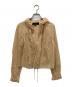 tricot COMME des GARCONS（トリココムデギャルソン）の古着「カットワークフリルシャツ」｜ブラウン