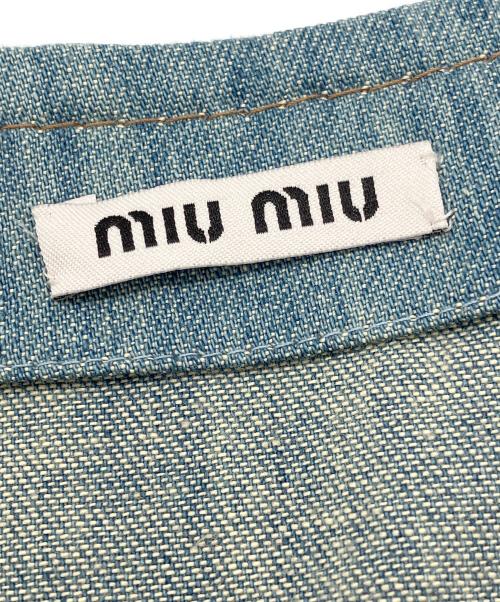 MIU MIU（ミュウミュウ）MIU MIU (ミュウミュウ) デニムベスト インディゴ サイズ:36の古着・服飾アイテム