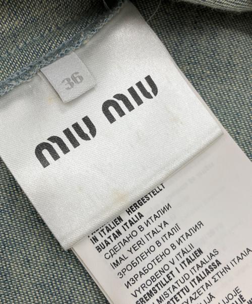 MIU MIU（ミュウミュウ）MIU MIU (ミュウミュウ) デニムベスト インディゴ サイズ:36の古着・服飾アイテム