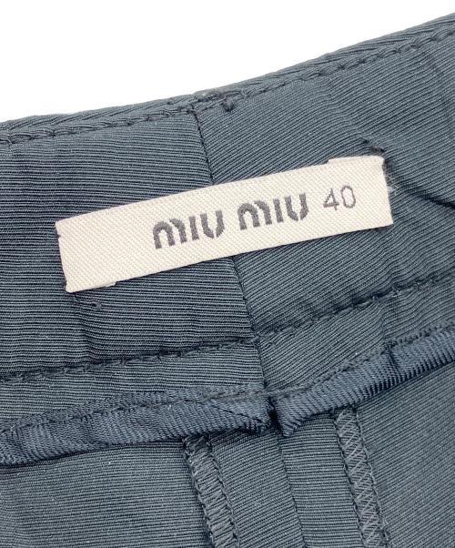 MIU MIU（ミュウミュウ）MIU MIU (ミュウミュウ) ハーフパンツ ブラック サイズ:40の古着・服飾アイテム