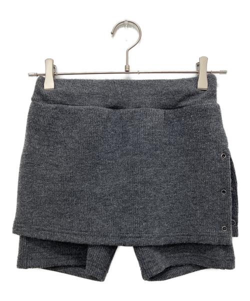 Didot.showroom（ディドットショールーム）Didot.showroom (ディドットショールーム) ニットハーフパンツ グレー サイズ:Freeの古着・服飾アイテム