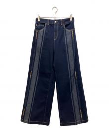 EMPORIO ARMANI（エンポリオアルマーニ）の古着「J14 Regular Fit ストライプデニムパンツ」｜インディゴ