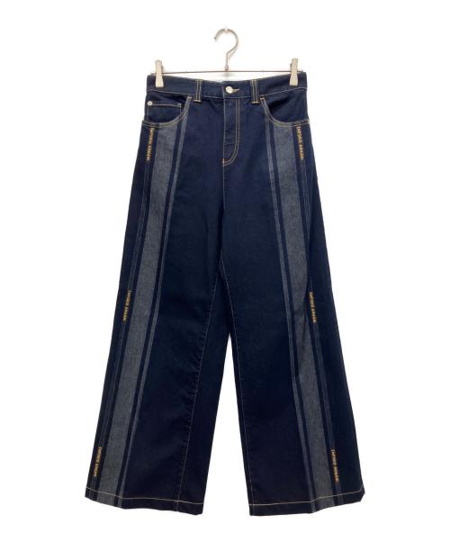 EMPORIO ARMANI（エンポリオアルマーニ）EMPORIO ARMANI (エンポリオアルマーニ) J14 Regular Fit ストライプデニムパンツ インディゴ サイズ:28の古着・服飾アイテム
