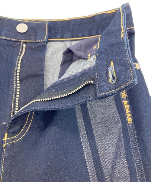 EMPORIO ARMANI（エンポリオアルマーニ）EMPORIO ARMANI (エンポリオアルマーニ) J14 Regular Fit ストライプデニムパンツ インディゴ サイズ:28の古着・服飾アイテム