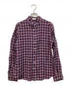 MACKINTOSH PHILOSOPHYマッキントッシュ フィロソフィー）の古着「リネンチェックシャツ」｜レッド×ネイビー