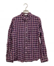 MACKINTOSH PHILOSOPHY（マッキントッシュ フィロソフィー）の古着「リネンチェックシャツ」｜レッド×ネイビー