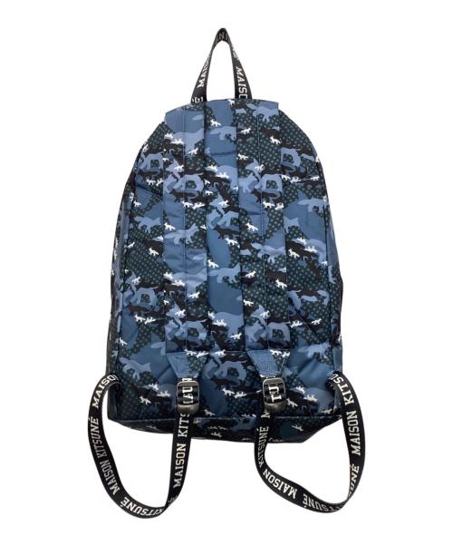 EASTPAK（イーストパック）EASTPAK (イーストパック) MAISON KITUNE (メゾンキツネ) Camo Fox backpack ブルーの古着・服飾アイテム
