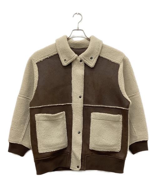 FREAK'S STORE（フリークスストア）FREAK'S STORE (フリークスストア) リバーシブルフェイクムートンジャケット ブラウン サイズ:Freeの古着・服飾アイテム