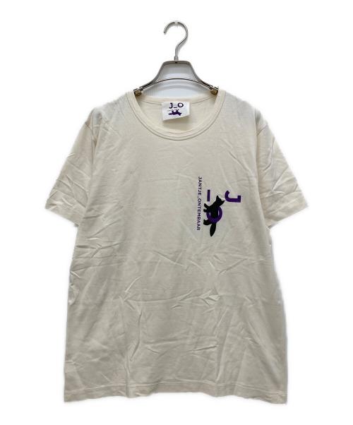 maison kitsune（メゾンキツネ）MAISON KITSUNE (メゾンキツネ) JANTJE ONTEMBAAR (ヤンチェ オンテンバール) Tシャツ ベージュ サイズ:Lの古着・服飾アイテム