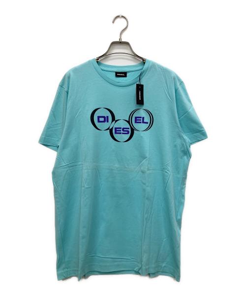 DIESEL（ディーゼル）DIESEL (ディーゼル) T-DIEGOS-Ｋ39t-SHIRT スカイブルー サイズ:Lの古着・服飾アイテム