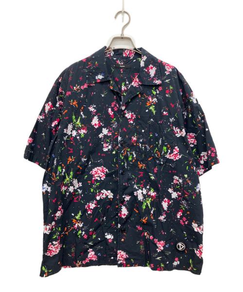 DIESEL（ディーゼル）DIESEL (ディーゼル) オープンカラーシャツ ブラック サイズ:Lの古着・服飾アイテム