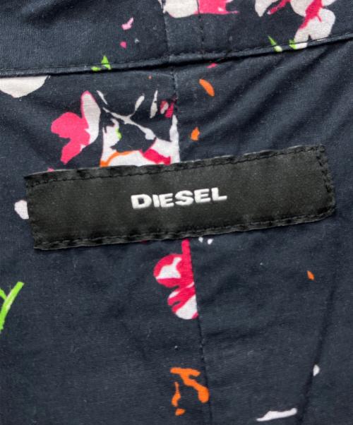 DIESEL（ディーゼル）DIESEL (ディーゼル) オープンカラーシャツ ブラック サイズ:Lの古着・服飾アイテム