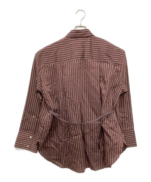 Adam et Rope（アダム エ ロペ）Adam et Rope (アダム エ ロペ) バックベルテッドシャツ ブラウン サイズ:Free 未使用品の古着・服飾アイテム