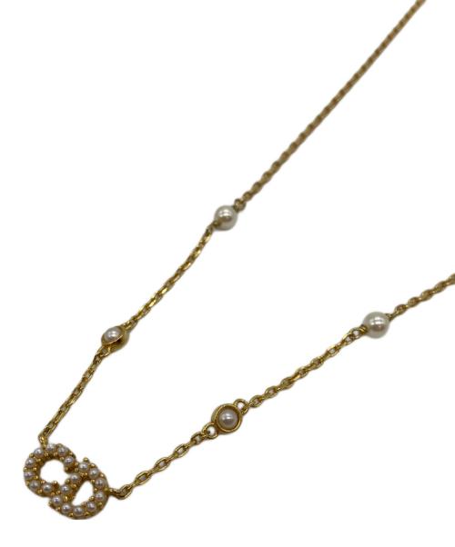 Christian Dior（クリスチャン ディオール）Christian Dior (クリスチャン ディオール) クレール ディー リュヌ ネックレス ゴールドの古着・服飾アイテム