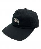 stussyステューシー）の古着「キャップ」｜ブラック