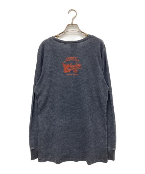 HARLEY-DAVIDSON（ハーレーダビッドソン）HARLEY-DAVIDSON (ハーレーダビッドソン) サーマルカットソー グレー サイズ:Lの古着・服飾アイテム