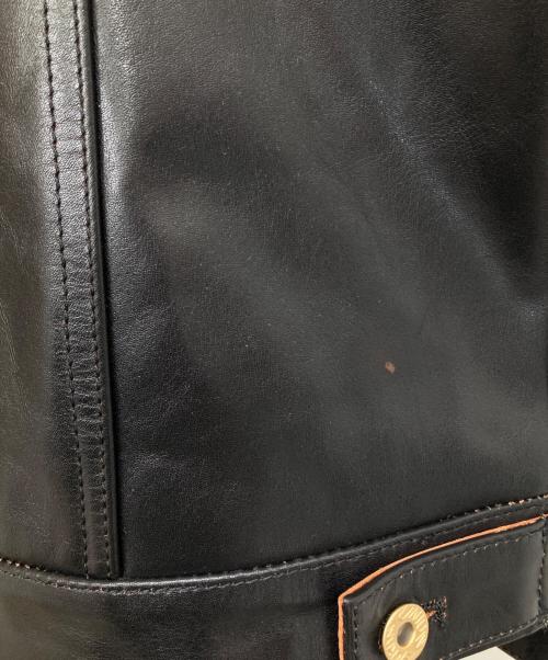 STARKE HAUT（スタークハウツ）STARKE HAUT (スタークハウツ) 2ndタイプホースレザージャケット ブラック サイズ:2XLの古着・服飾アイテム
