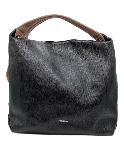 FURLA（フルラ）FURLA (フルラ) エリザベス2wayレザーバッグ ブラックの古着・服飾アイテム