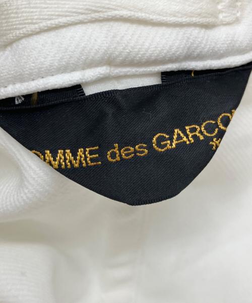 COMME des GARCONS（コムデギャルソン）COMME des GARCONS (コムデギャルソン) 04SS ポリ縮 カットオフショートトレンチジャケット ホワイト サイズ:不明の古着・服飾アイテム