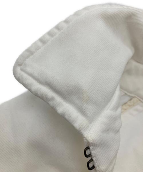 COMME des GARCONS（コムデギャルソン）COMME des GARCONS (コムデギャルソン) 04SS ポリ縮 カットオフショートトレンチジャケット ホワイト サイズ:不明の古着・服飾アイテム