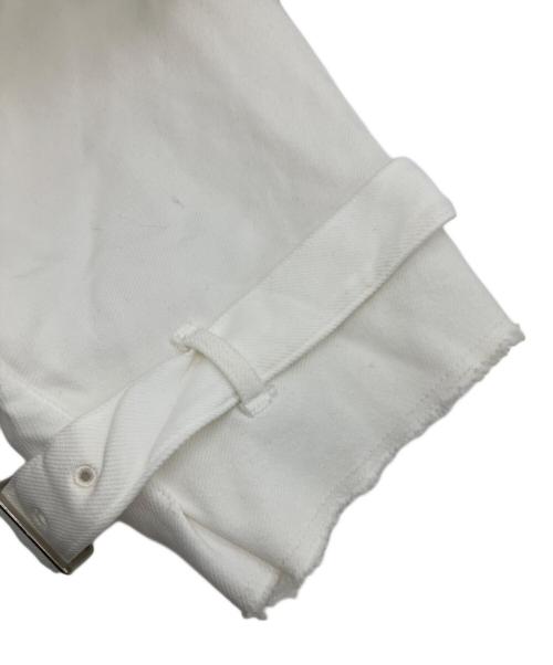 COMME des GARCONS（コムデギャルソン）COMME des GARCONS (コムデギャルソン) 04SS ポリ縮 カットオフショートトレンチジャケット ホワイト サイズ:不明の古着・服飾アイテム