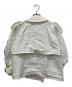 COMME des GARCONS (コムデギャルソン) 04SS ポリ縮 カットオフショートトレンチジャケット ホワイト サイズ:不明：20000円