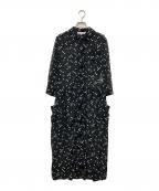 COMME des GARCONS COMME des GARCONSコムデギャルソン コムデギャルソン）の古着「丸襟シアーシャツワンピース」｜ブラック